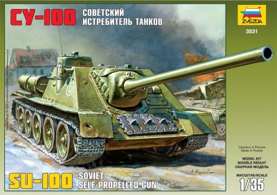 Звезда 3531 Советский истребитель танков СУ-100, 1/35