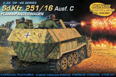 DRAGON 6202 Sd.Kfz. 251/16 Ausf. C Flammpanzerwagen, 1/35
