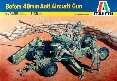 Italeri 6458 BOFORS 40mm Anti Aircraft Gun, 1/35