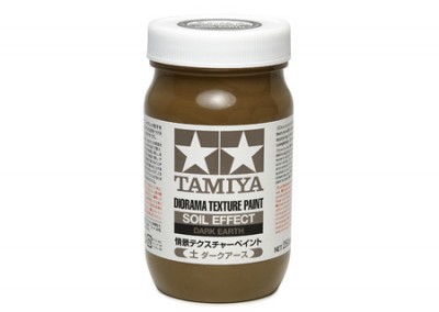 Tamiya 87121 Diorama Texture Paint 250ml  Soil Effect, Dark Earth