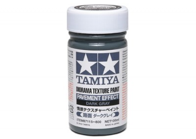Tamiya 87115 Diorama Texture Paint - Pavement effect Dark Gray