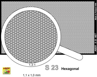 Aber S23 Net with hexagonal mesh 1,1 x 1,0 mm
