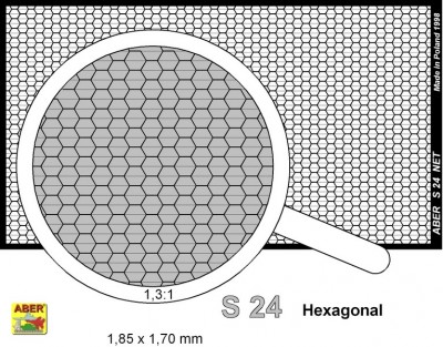Aber S24 Net with hexagonal mesh 1,85 x 1,7 mm