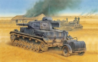 Dragon 6402 Pz.Kpfw.IV Ausf.E Tauchpanzer w/Betriebsstoffanh