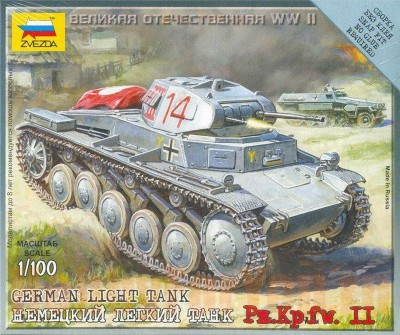 Звезда 6102 Немецкий танк T-II 1/100