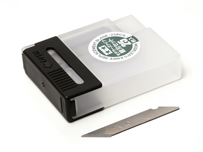 Tamiya 74075 Набор запасных лезвий (25шт.) для модельного ножа
