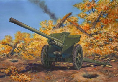 ICM 35702-Ф-22, советская дивизионная пушка 2 МВ 1/35
