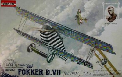 Roden 029 Fokker D.VII (OAW) Mid 1/72