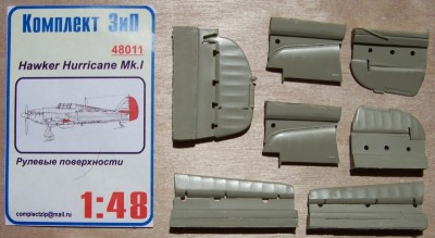 Комплект ЗиП 48011 Рулевые поверхности Hurricane MkI 1/35