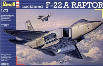 Revell 04386 Американский самолёт "Lockheed F-22 Raptor" 1/72
