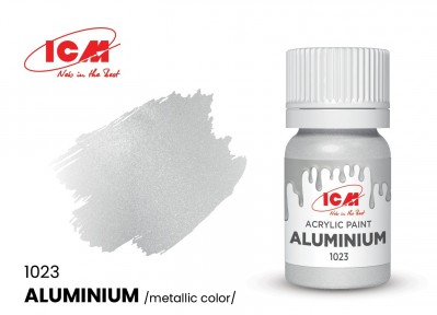 ICM C1023 Краска для творчества, 12 мл, цвет Алюминий(Aluminium)