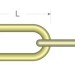 RB Model RB086 01 Brass link chain  [D-1,35 , L- 1,65]